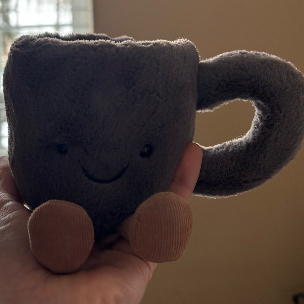 Jellycat coffee cup